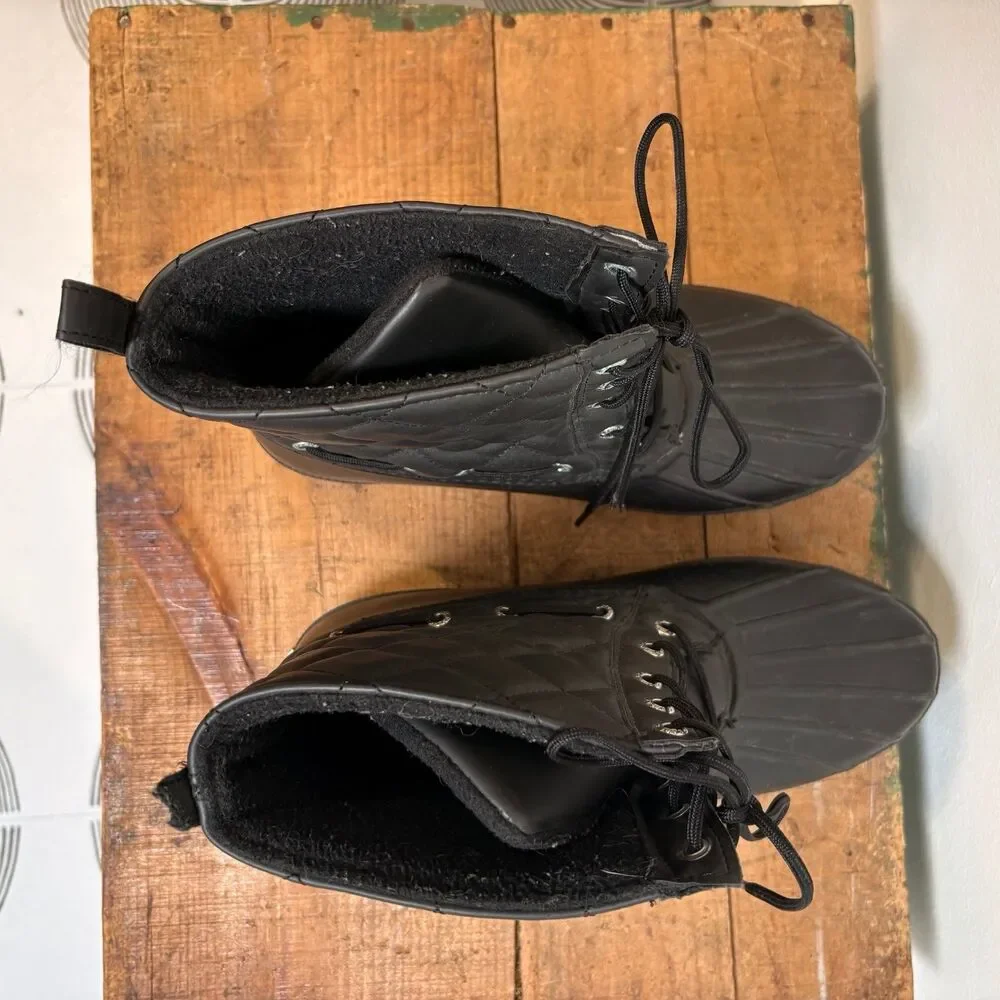 Sperry Top-Sider Gosling Duck Boots Sz 9 Black